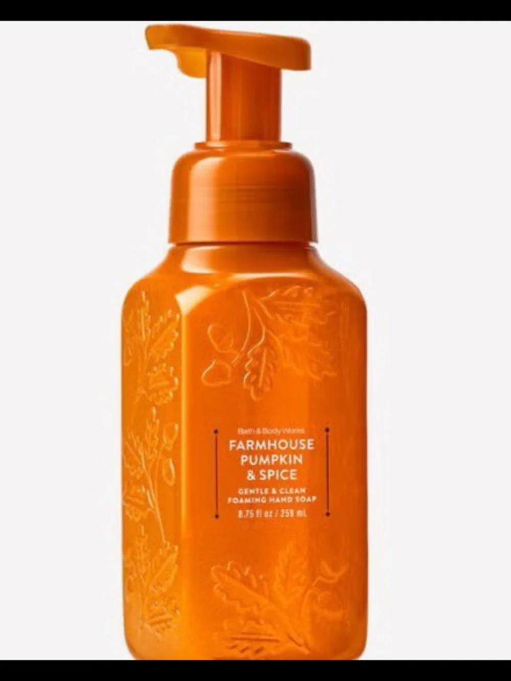 Bath & Body Works Farmhouse Pumpkin & Spice Foaming Hand Soap - Orange